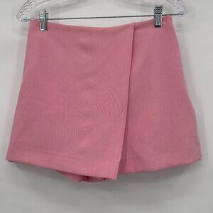 Zara Pink Wrap Front Skort – Size Small